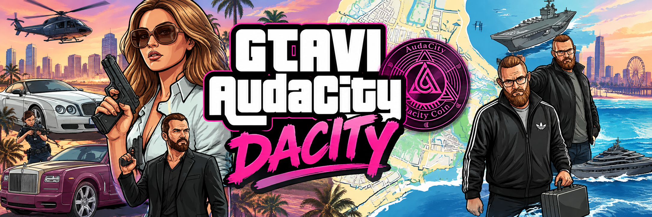 GTAVI AudaCity AudaCity collage